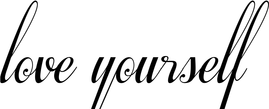Love Yourself Tattoo In Respective Font - Love Yourself In Different Fonts (945x513), Png Download