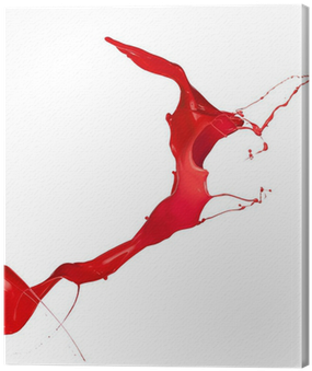 Isolated Shot Of Red Paint Splash On White Background - Paint (400x400), Png Download