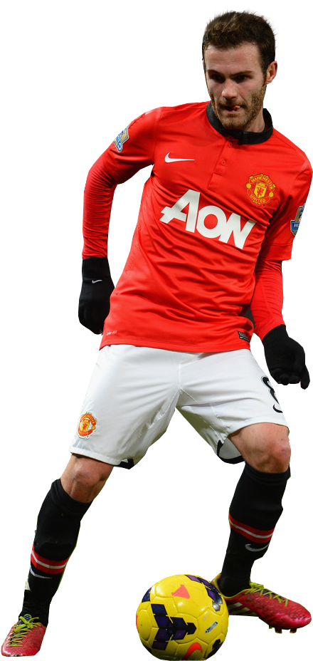 Juan Mata Render - Juan Mata Manchester United Png (687x1024), Png Download