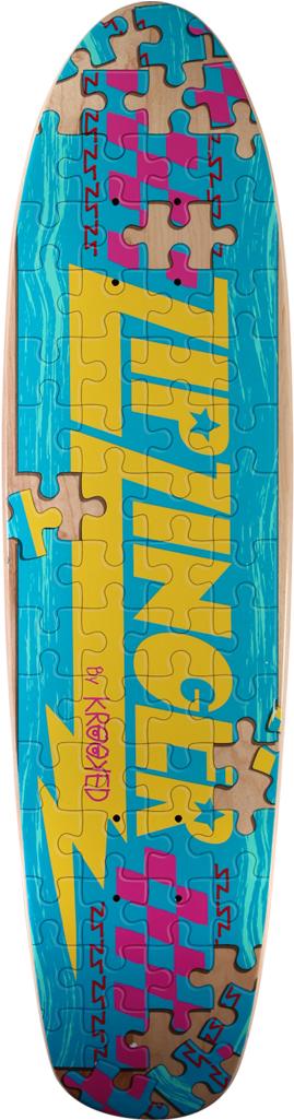 Krk Zip Zinger Board Game Piece Out Deck - Krooked Zip Zinger (1024x1024), Png Download