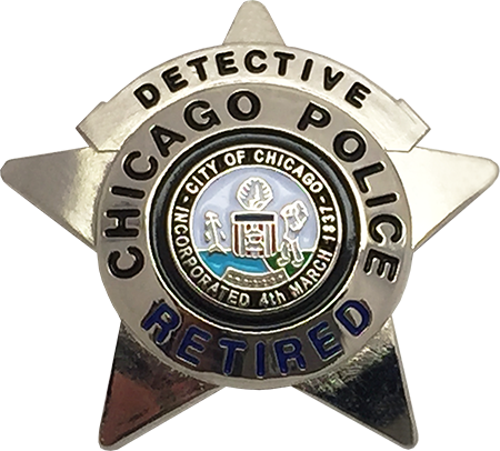 Chicago Police Department Star Lapel Pin - Chicago Police Retirement Star (450x406), Png Download