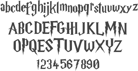 Download Harry Potter Font Harry Potter Font Download, - Letra De Harry Potter (550x250), Png Download