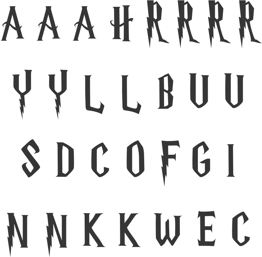 Harry Potter Game Memory With Cricut Cut File - Harry Potter (864x864), Png Download