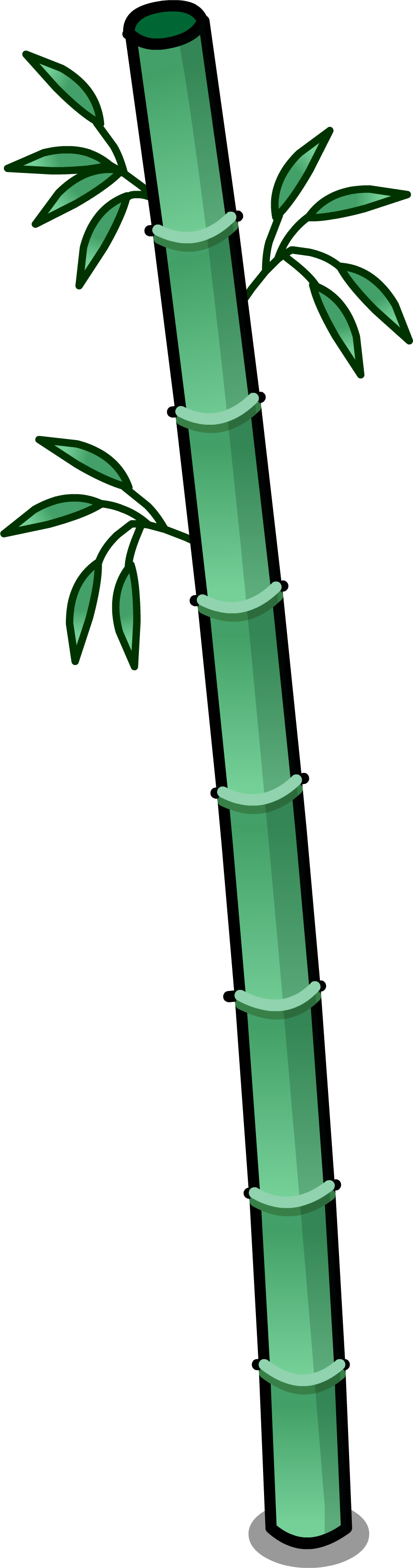 Bamboo Stalks Sprite 001 - Club Penguin Bamboo (865x3282), Png Download