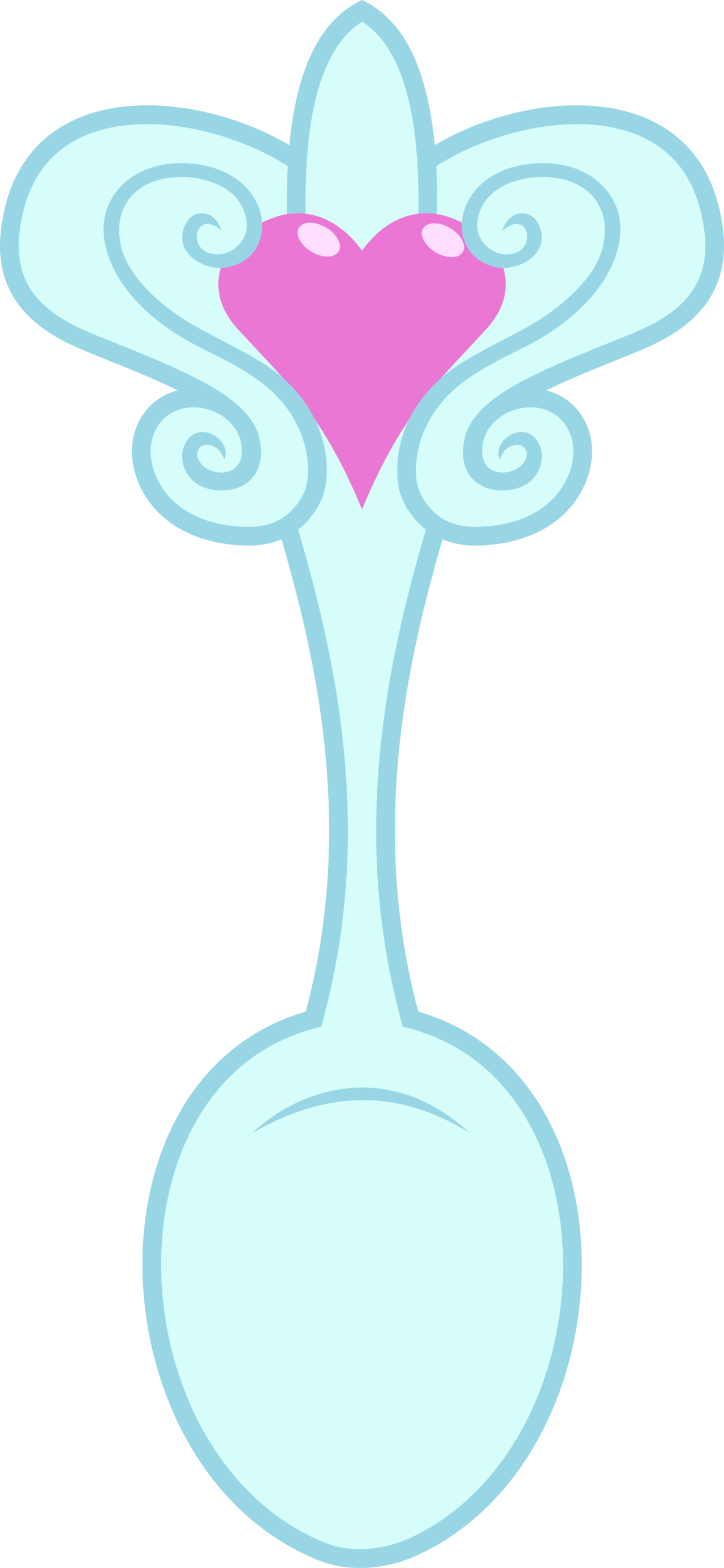 Silver Spoon Cutie Mark - Mlp Spoon Cutie Mark (1280x2770), Png Download