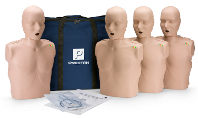 Prestan Professional Adult Cpr-aed Training Manikin - Prestan Cpr Adult Manikin 4 Pack (650x489), Png Download