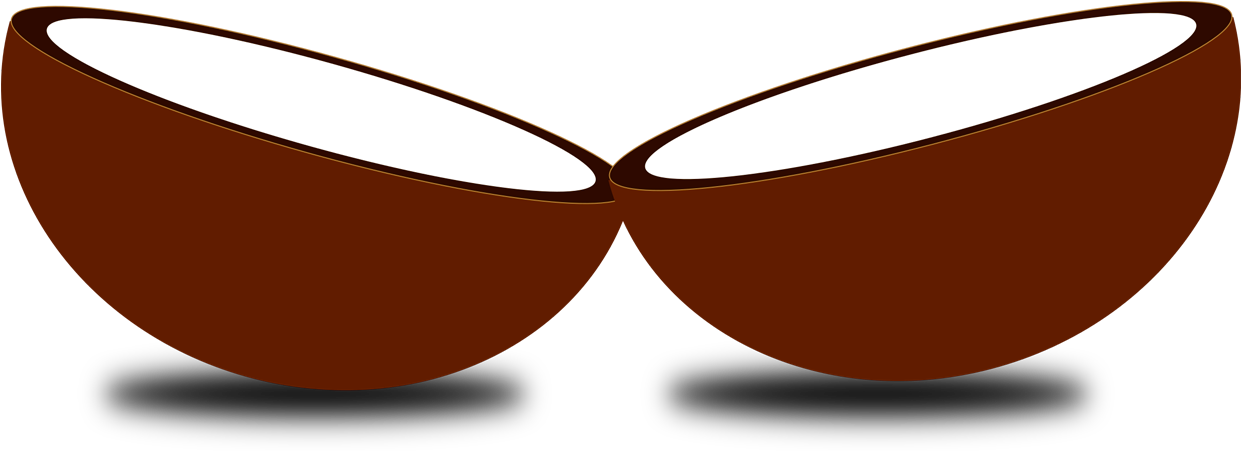 Coconut Clipart Free - Circle (1280x800), Png Download