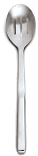 Slotted Silver Plated Serving Spoon 11-3/4'', Alegacy - Spoon (376x338), Png Download