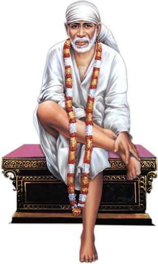 My Sai World Is Devoted To Shiridi Sai Baba's Values - Sai Baba Images Png (310x518), Png Download