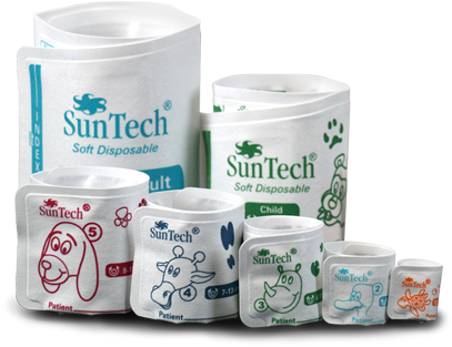 Bp Cuffs Specially Designed With Pets And Vets In Mind - Suntech Veterinary Blood Pressure Cuffs Pack Of 6 Sizes (550x366), Png Download