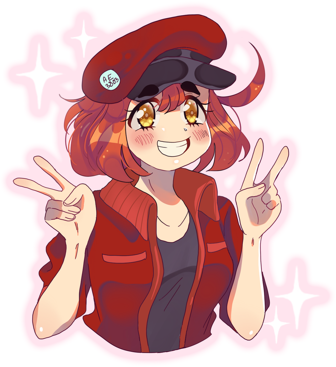 Cam's Art On Twitter - Red Blood Cell (1070x1200), Png Download