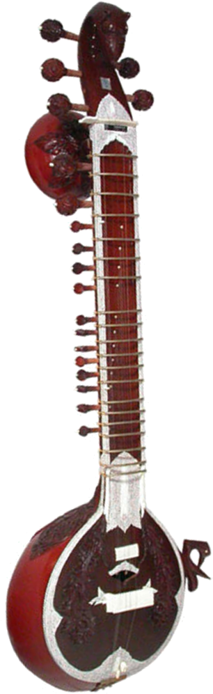 Png - Sitar Png (325x1010), Png Download
