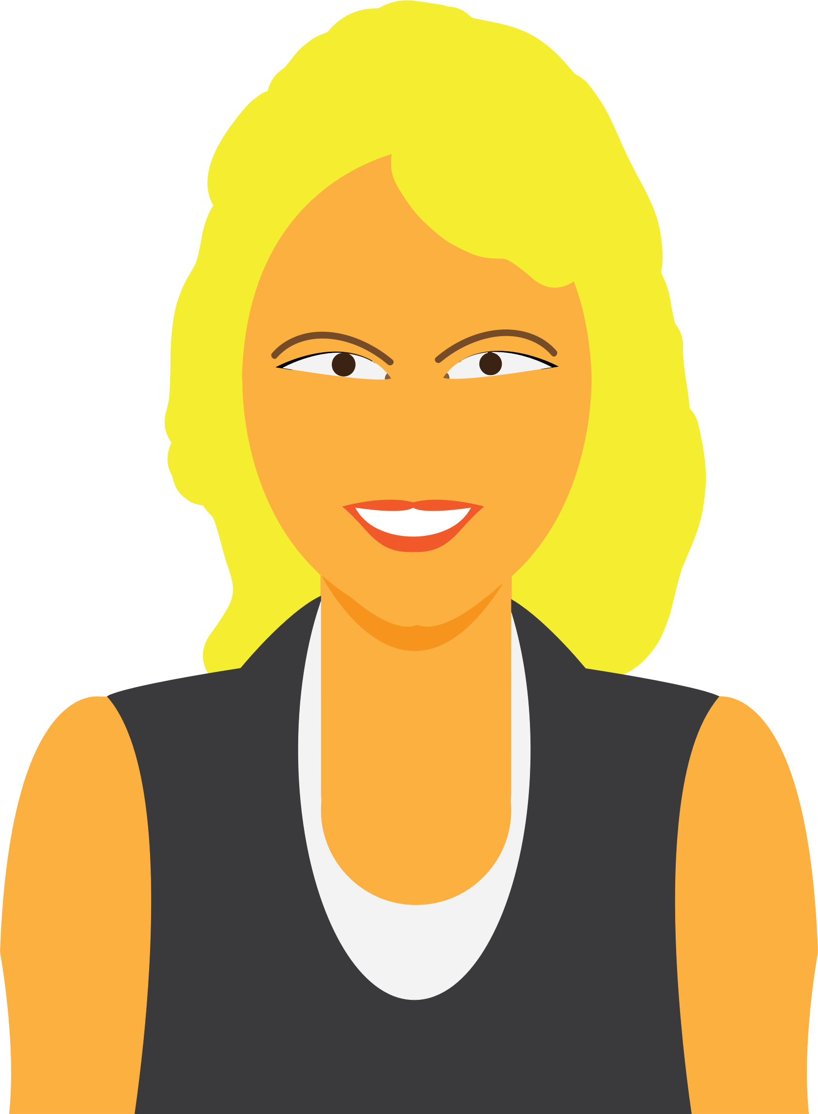 This Free Icons Png Design Of Cartoon Woman Avatar (1684x2293), Png Download