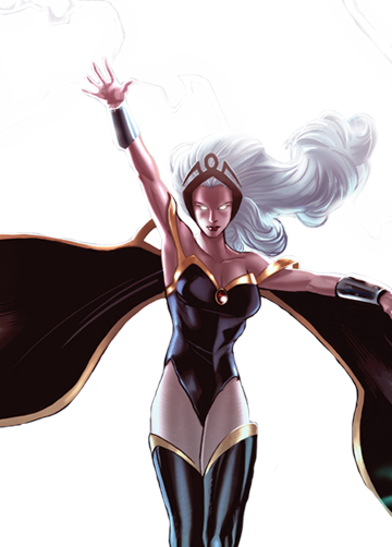 Storm Marvel, Marvel Characters, X Men, Storms, Marvel - Ororo Munroe And Charles Xavier Comics (360x502), Png Download