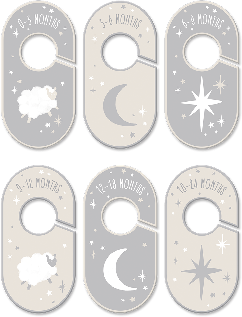Twinkle Stars Closet Dividers - 84067 (1200x1200), Png Download