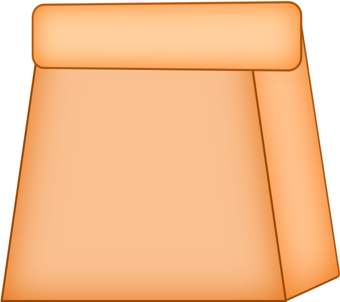 Lunch Bag Asset - Wood (676x612), Png Download