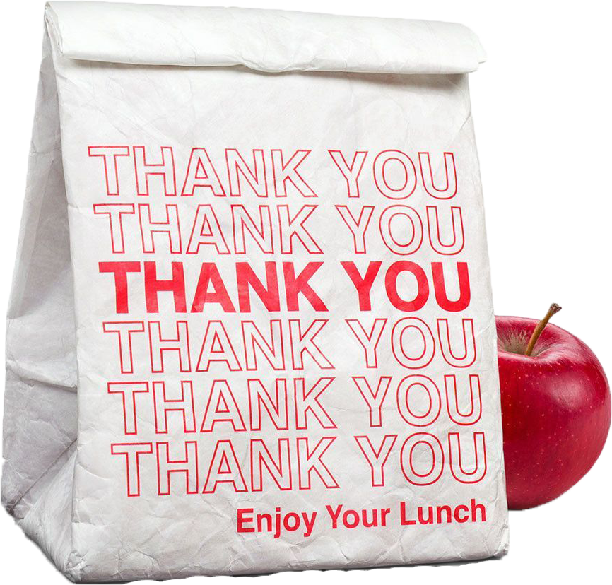 Reusable Lunch Bag - You Thank You Thank You (866x828), Png Download