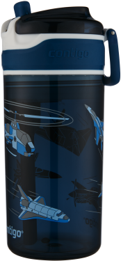 Snack Hero Drink And Snack Kids Tumbler - Contigo Snack Hero 18oz Drink And Snack Tumbler Blue (400x400), Png Download