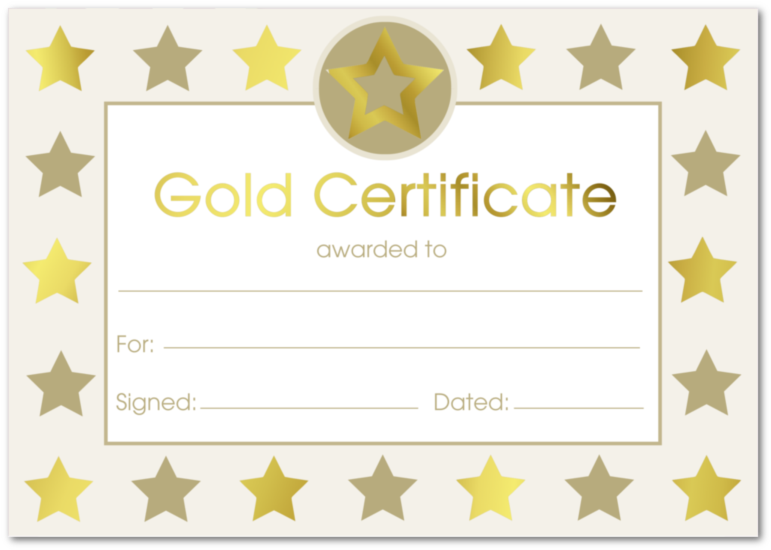 Gold Foil Border Certificates - Bronze Certificate (900x900), Png Download