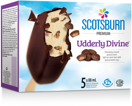 Udderly Divine® Bar, Premium, Home Pack Novelties - Scotsburn, Nova Scotia (480x377), Png Download