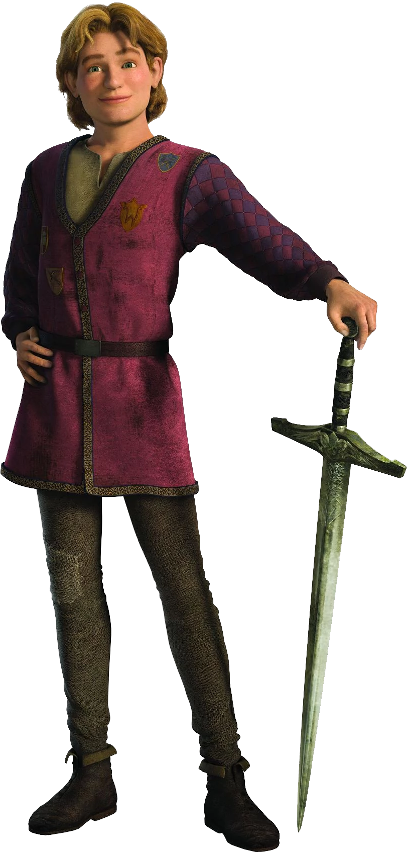 Arthur Pendragon - Shrek 3 (811x1694), Png Download