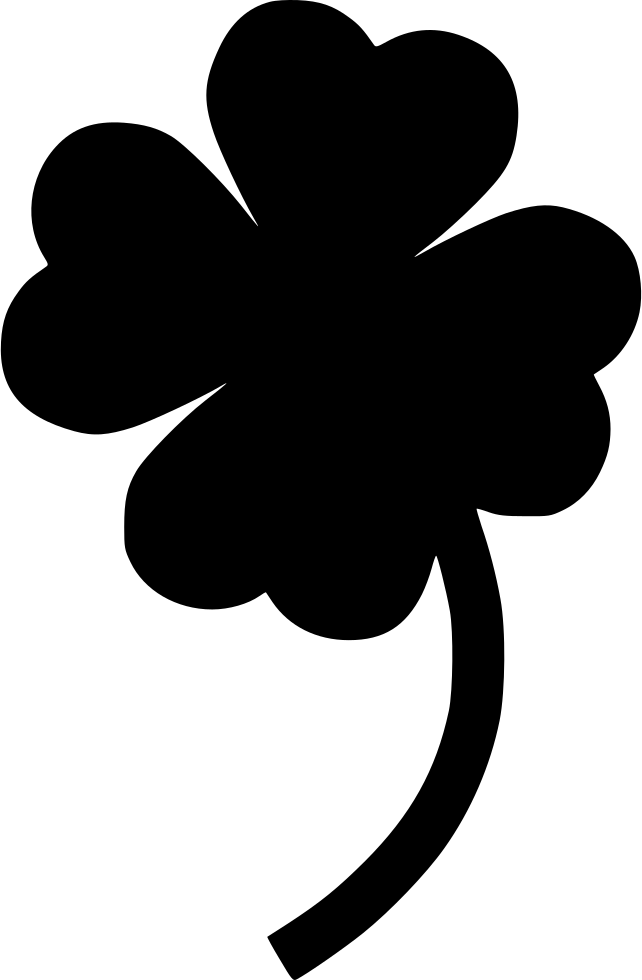 Clover Trefoil Luck Lucky Comments - Silhouette Shapes (642x980), Png Download