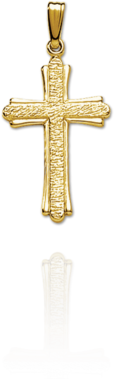 Trefoil Cross - Gouden Kruis Corpus Hanger Heren (1500x1500), Png Download