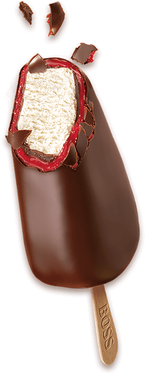 Vanilla Flavoured Ice Cream - Boss Double Strawberry (800x800), Png Download