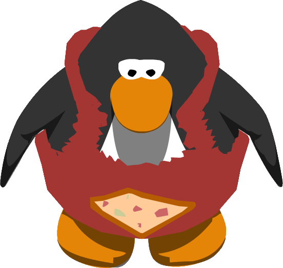Caveguin Pizza Apron Ig - Club Penguin Penguins Png (552x523), Png Download
