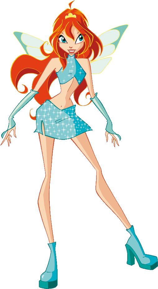 Winx-fairies - Winx Club Winx Bloom (521x937), Png Download