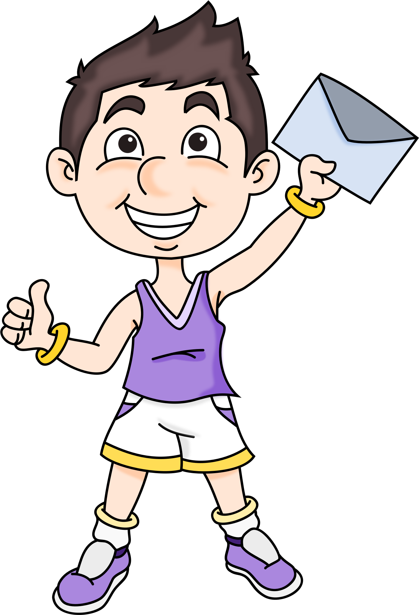 This Free Icons Png Design Of Mail Boy (1421x2086), Png Download