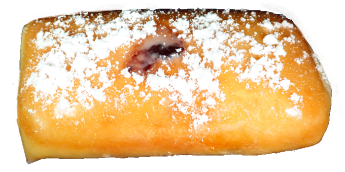 Rock'n Blueberry Cream Cheese - Rockport Donuts (700x366), Png Download