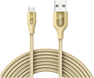 Zoom - Anker Powerline+ Lightning Cable (10ft) Durable And (380x380), Png Download