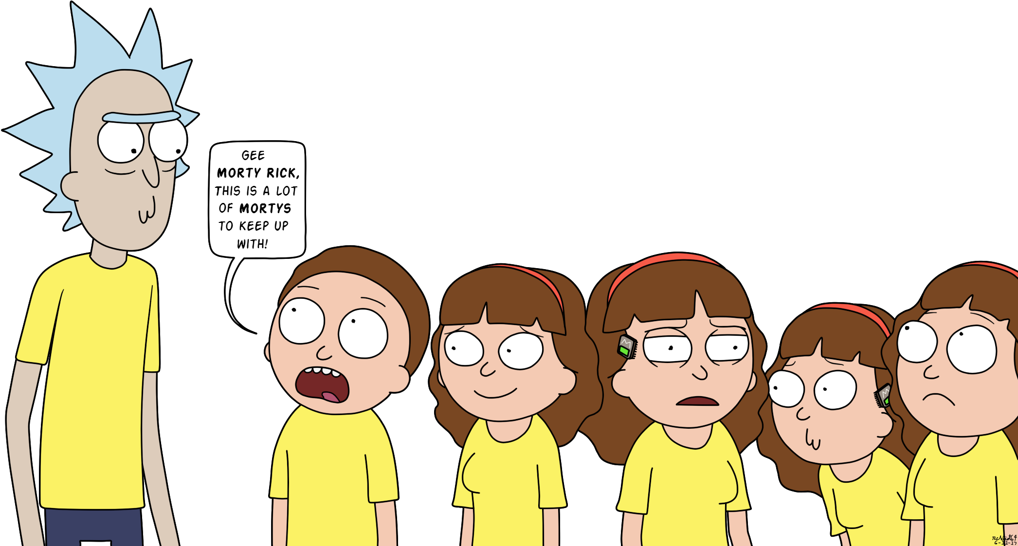 Png - Morticia Rick And Morty Fan Art (2200x1204), Png Download