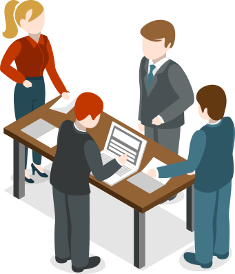 5 Essentials For A High-performance Team - Office Team Clip Art (341x397), Png Download