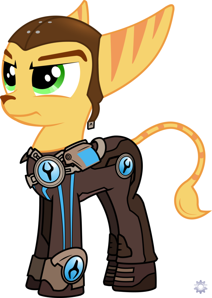 Ratchethun, Ponified, Ratchet, Ratchet And Clank, Safe, - Ratchet And Clank Pony (731x1024), Png Download