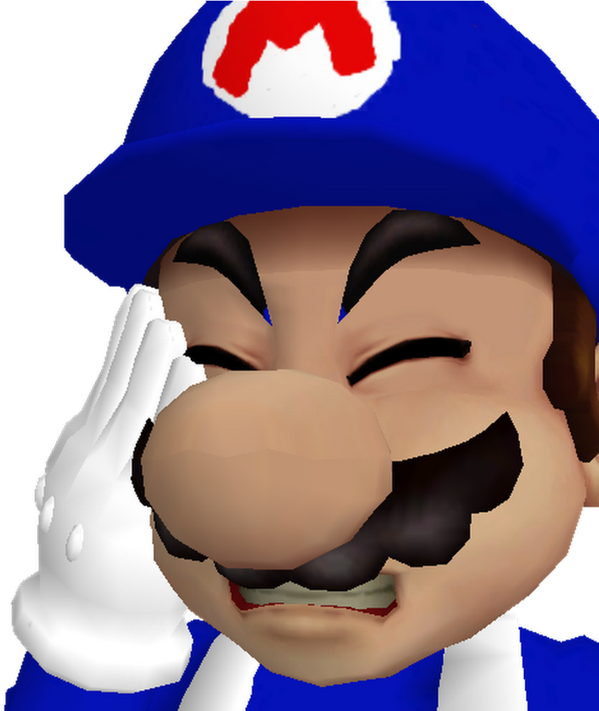 Support This Random Guy Smg4 Mario Bloopers Funny Yout - Super Mario Glitchy 4 (1024x1024), Png Download