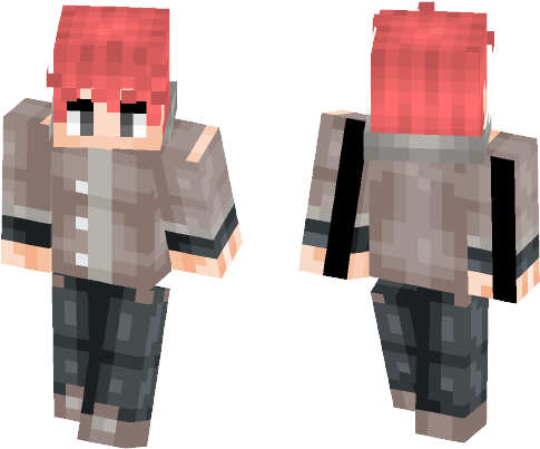 Some Random Anime Guy - Sans Girl Skin Minecraft (584x497), Png Download