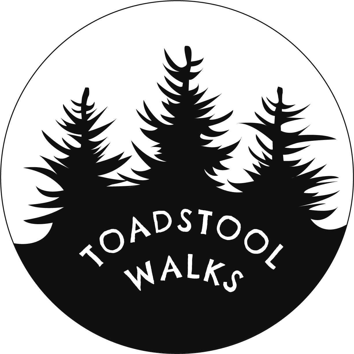 Toadstool Walks Forest Bathing In The Green And Forested - Mushroom (1224x1224), Png Download