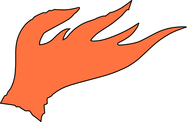 Original Png Clip Art File Red Fire Flames Svg Images (600x392), Png Download