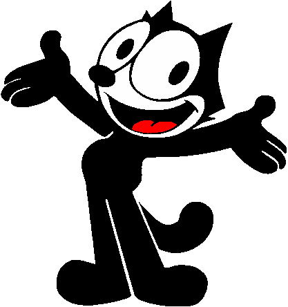 Felix The Cat (417x444), Png Download