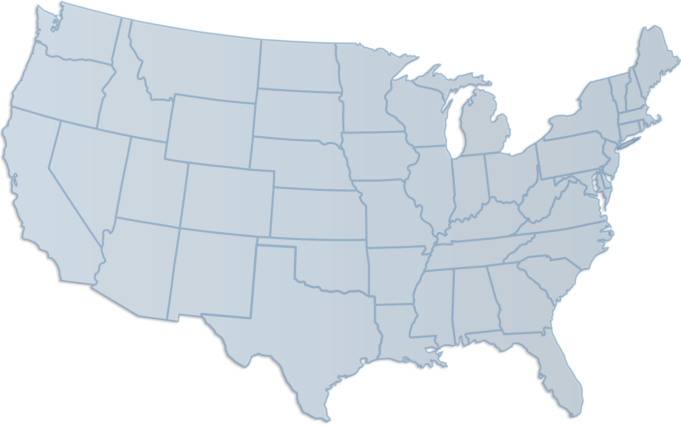 Png Transparent Library United States Map Outline With - Lake Havasu City On Map (871x600), Png Download