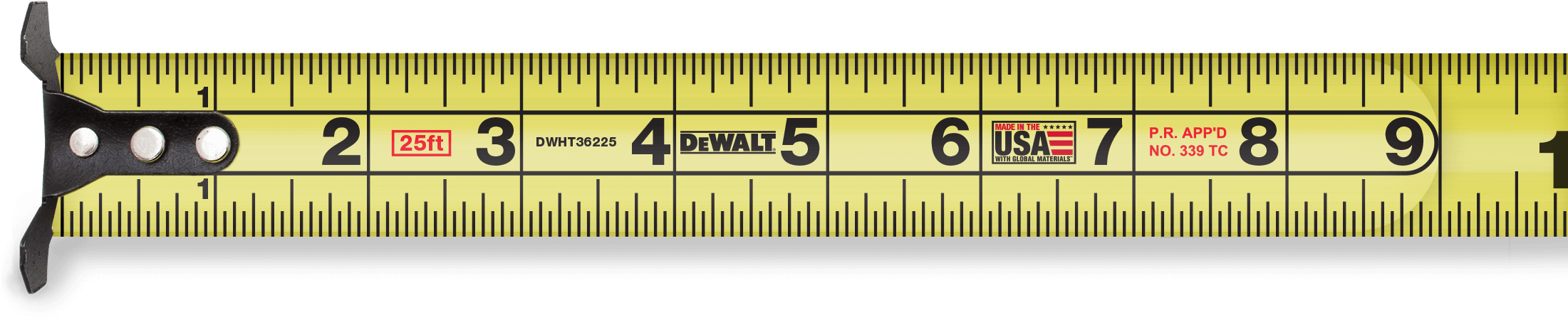 Measure Tape Png Image - Tape Measure (2200x638), Png Download