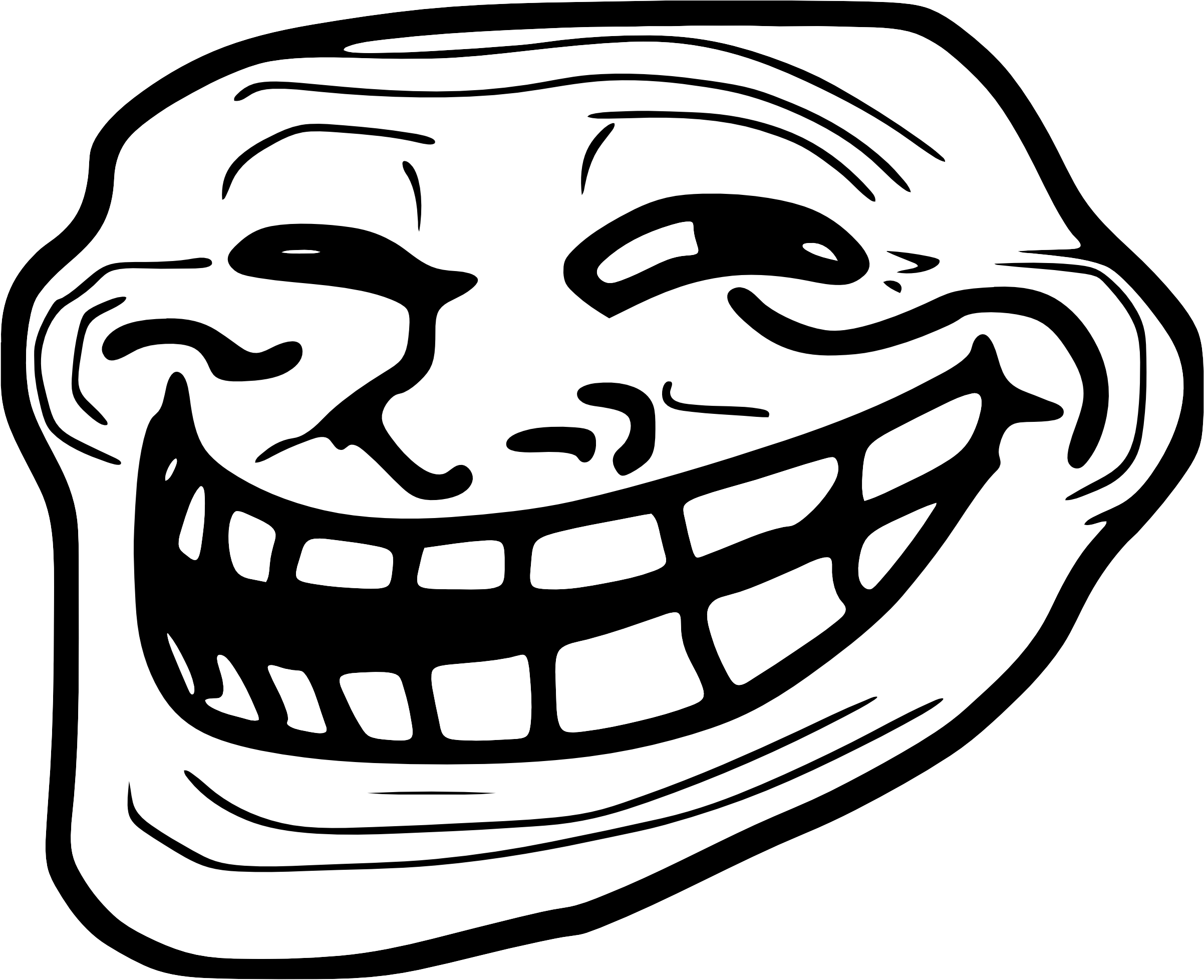 Troll Face Discord Emoji (565x800), Png Download