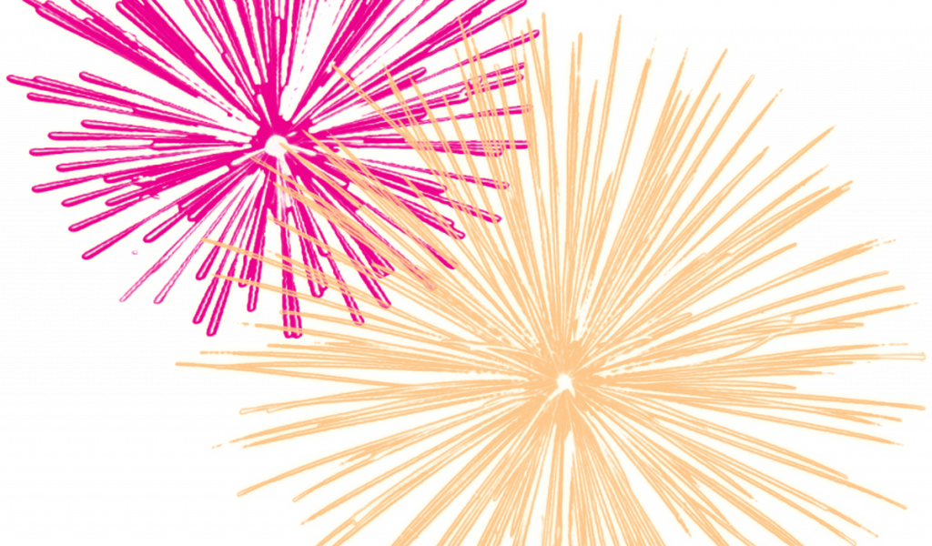 New Year Fireworks Free Png Image - New Year Images Png (1024x600), Png Download