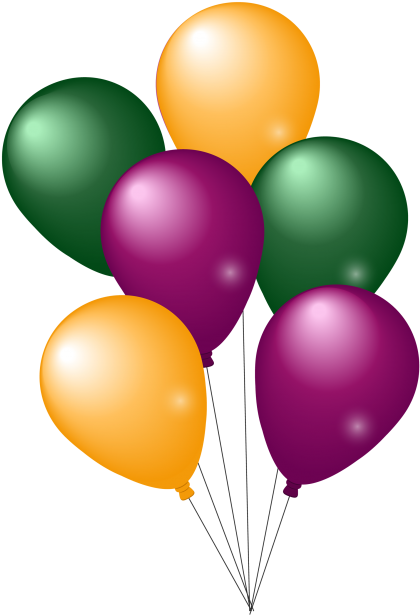 Colorful Party Balloons Png Image - Balloons Png (500x653), Png Download