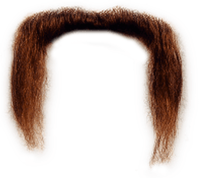 Long Ginger Moustache - Mustache Transparent (400x400), Png Download