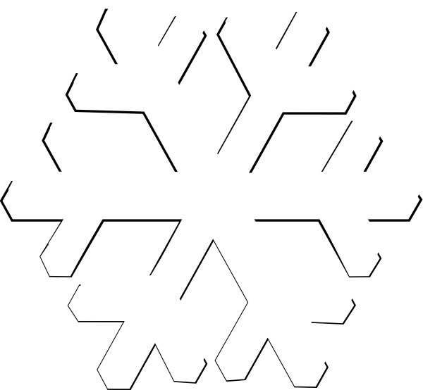 Snowflake Png Image - White Snowflake No Background (600x554), Png Download