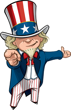 Banner Free Simple Free On Dumielauxepices Net - Uncle Sam Cartoon (292x450), Png Download