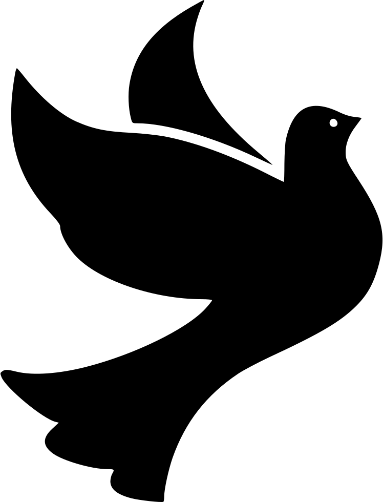 Bird Birds Dove Doves Flight Fly Flying Peace Comments - Free Dove Svg (748x980), Png Download